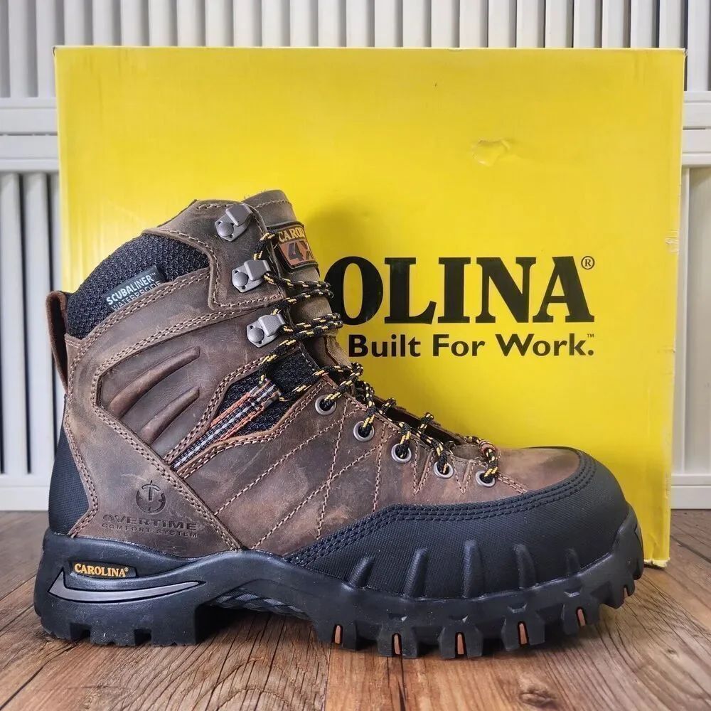 Carolina 7" Gravel PC2 Waterproof Comp Toe 4x4 Hiker Work Boots CA4558 Men 8.5EE
